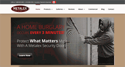Desktop Screenshot of metalexdoors.com